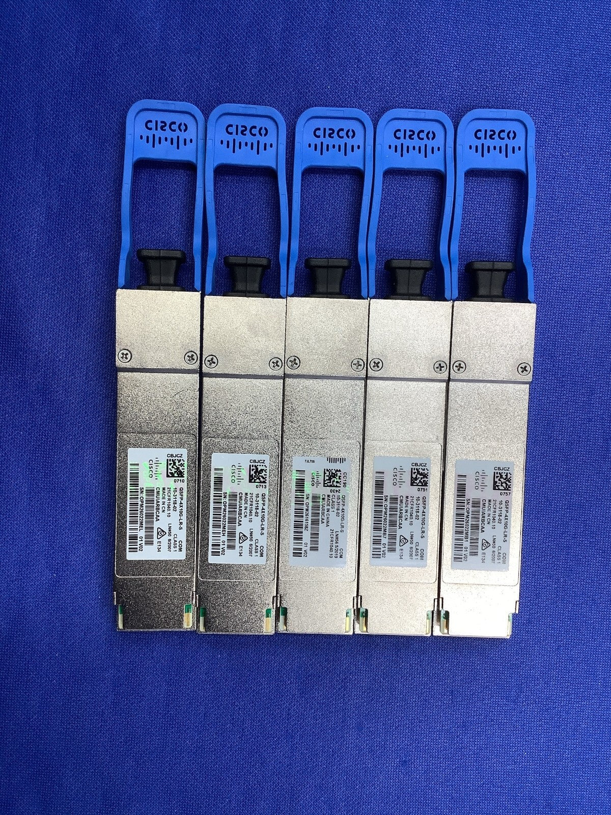 CISCO QSFP-4X10G-LR-S 4x10GBASE-LR MPO QSFP Module 10-3118-02