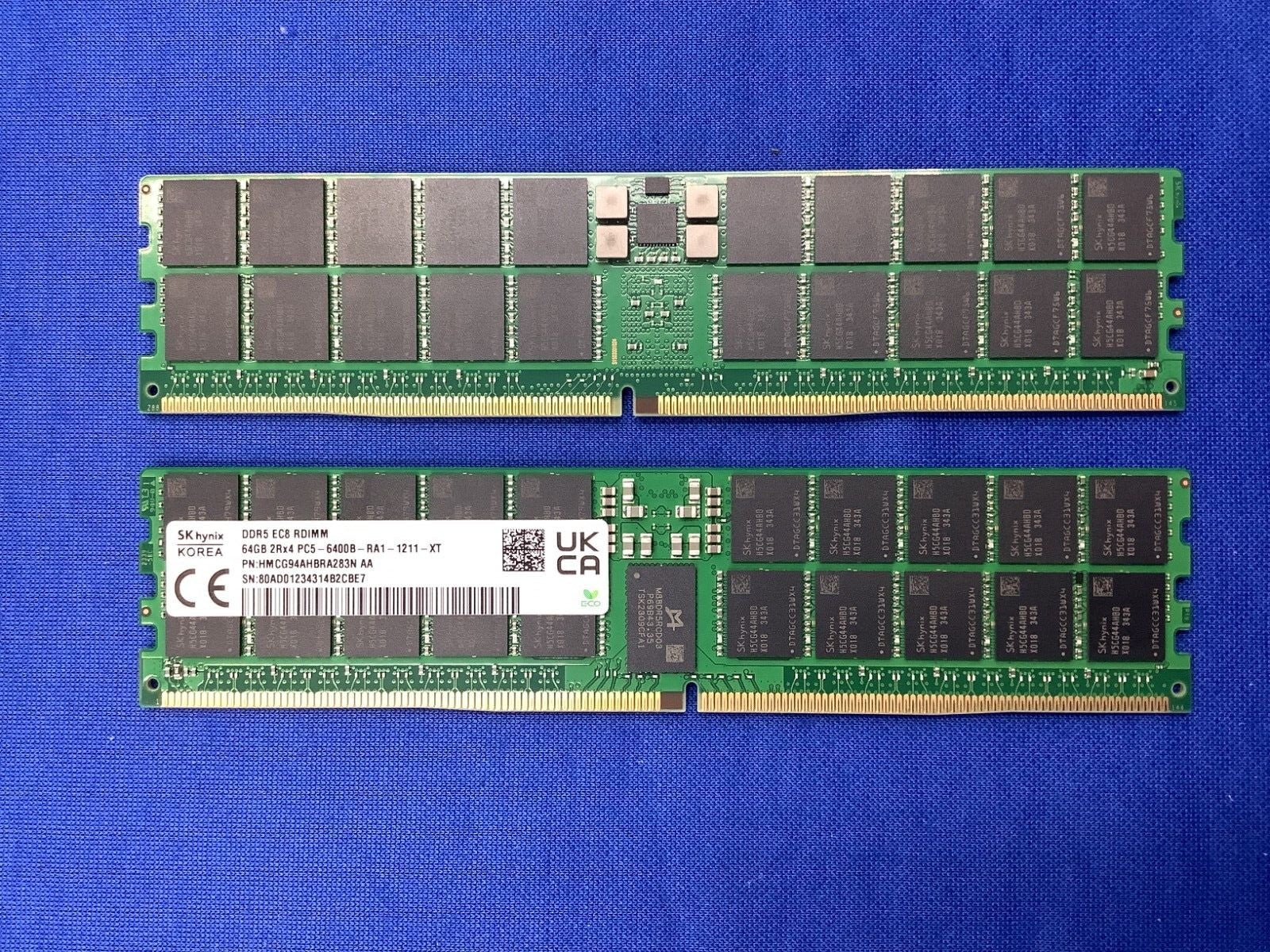 NEW HMCG94AHBRA283N HYNIX 64GB (1X64GB) 2RX4 PC5-6400B RDIMM MEMORY