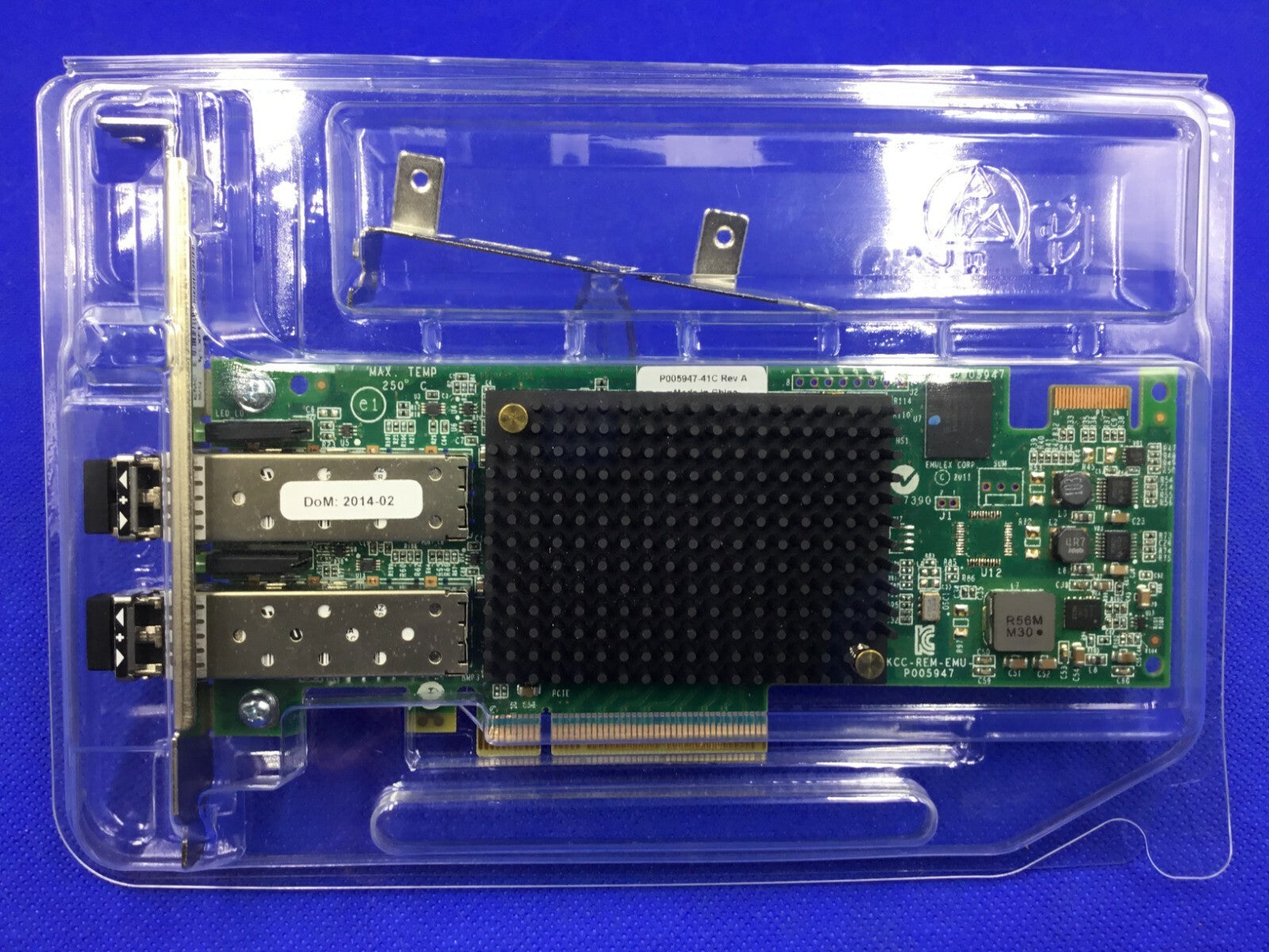LPE16002B-E EMULEX  16GB FIBRE CHANNEL 2P PCI-E  ADAPTER WITH SFPs