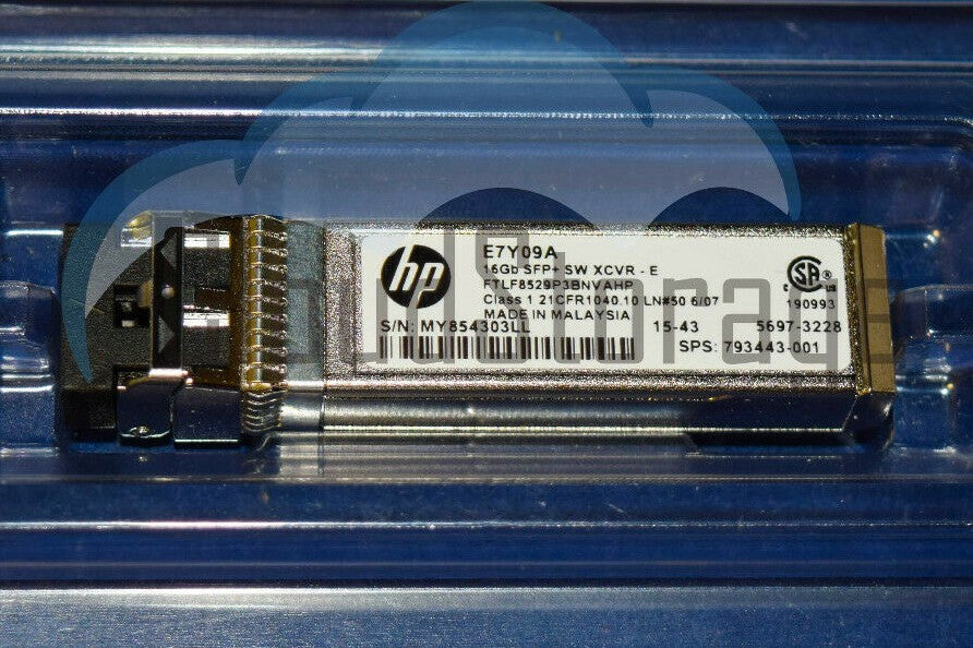 E7Y09A HP 16GB SFP+ SHORT WAVE 1-PACK INDUSTRIAL EXTENDED TRANSCEIVER 793443-001