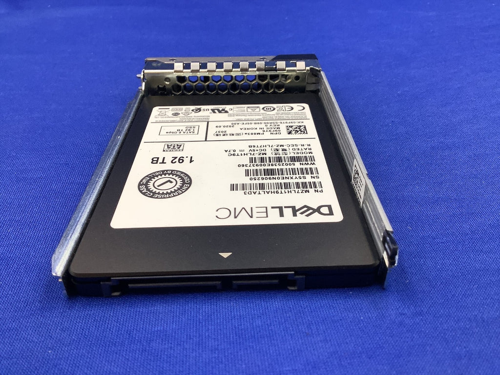 9F9Y6 Dell 1.92TB SATA 6Gbps Read Intensive 2.5'' SSD 09F9Y6 MZ-7LH1T9C