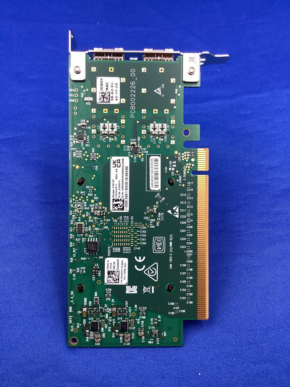 JGWVY Dell MELLANOX CONNECTX-5 CX512F 25G BE 2-PORT SFP28 NETWORK CARD 0JGWVY