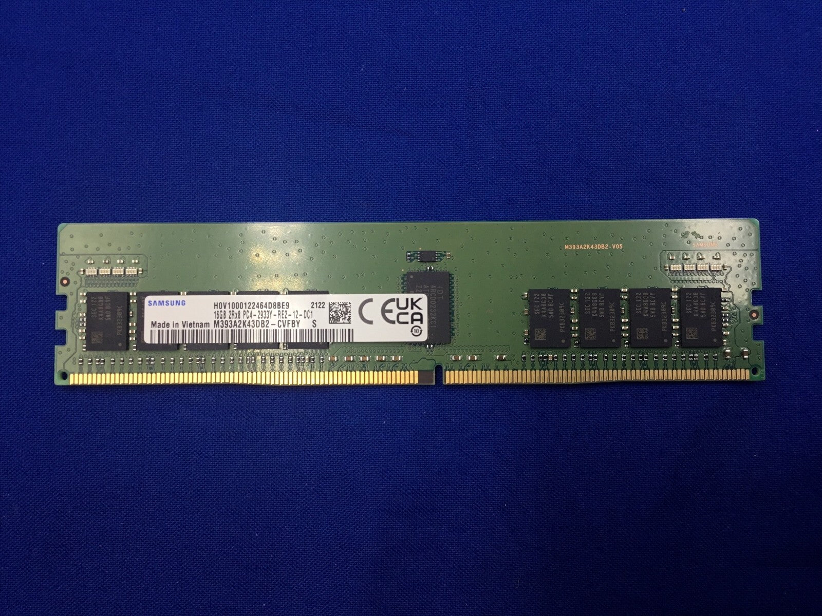 M393A2K43DB2-CVF SAMSUNG 16GB 2RX8 PC4-2933Y 1.2V DDR4 MODULE MEMORY