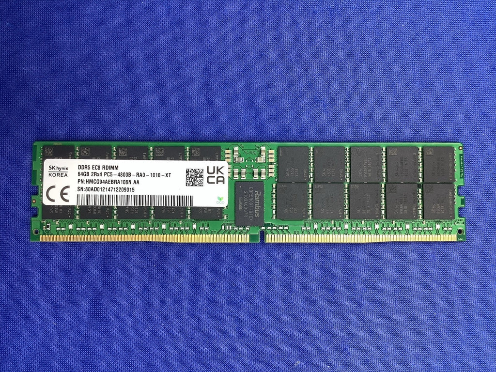 HMCG94AEBRA108N HYNIX 64G (1X64GB) 2RX4 PC5-4800B RDIMM SERVER MEMORY
