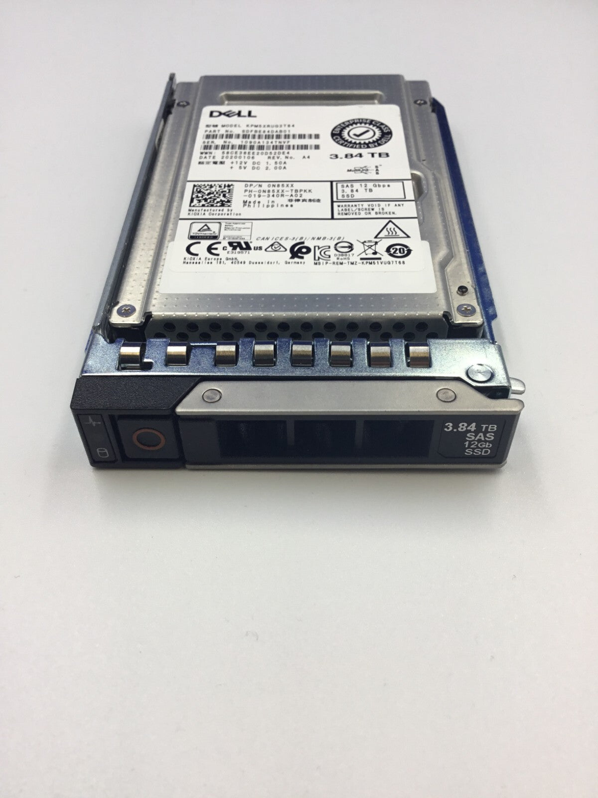 Dell N85XX 3.84TB SAS RI 12Gb/s 2.5in SSD 0N85XX KPM5XRUG3T84