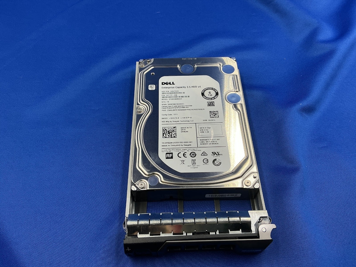 P00JM DELL 6TB 7.2K 3.5'' SATA 6GBPS Hard Drive 0P00JM ST6000NM0024