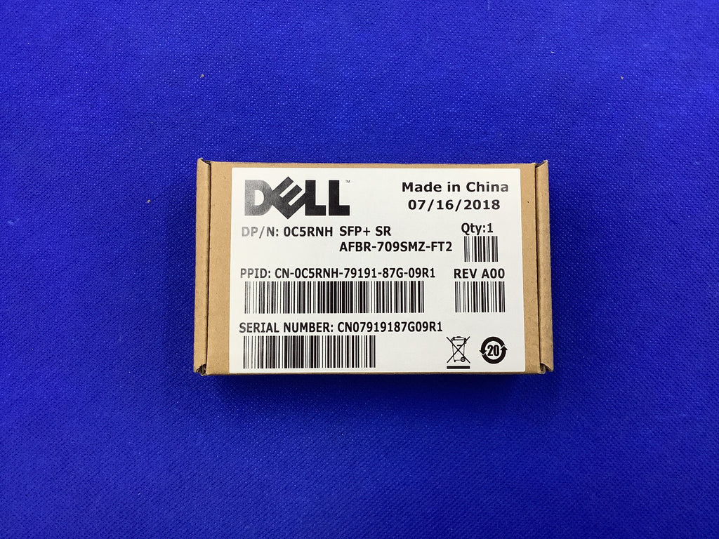 F/S C5RNH Dell 10GBase-SR SFP+ Optical Transceiver 0C5RNH AFBR-709SMZ-FT2