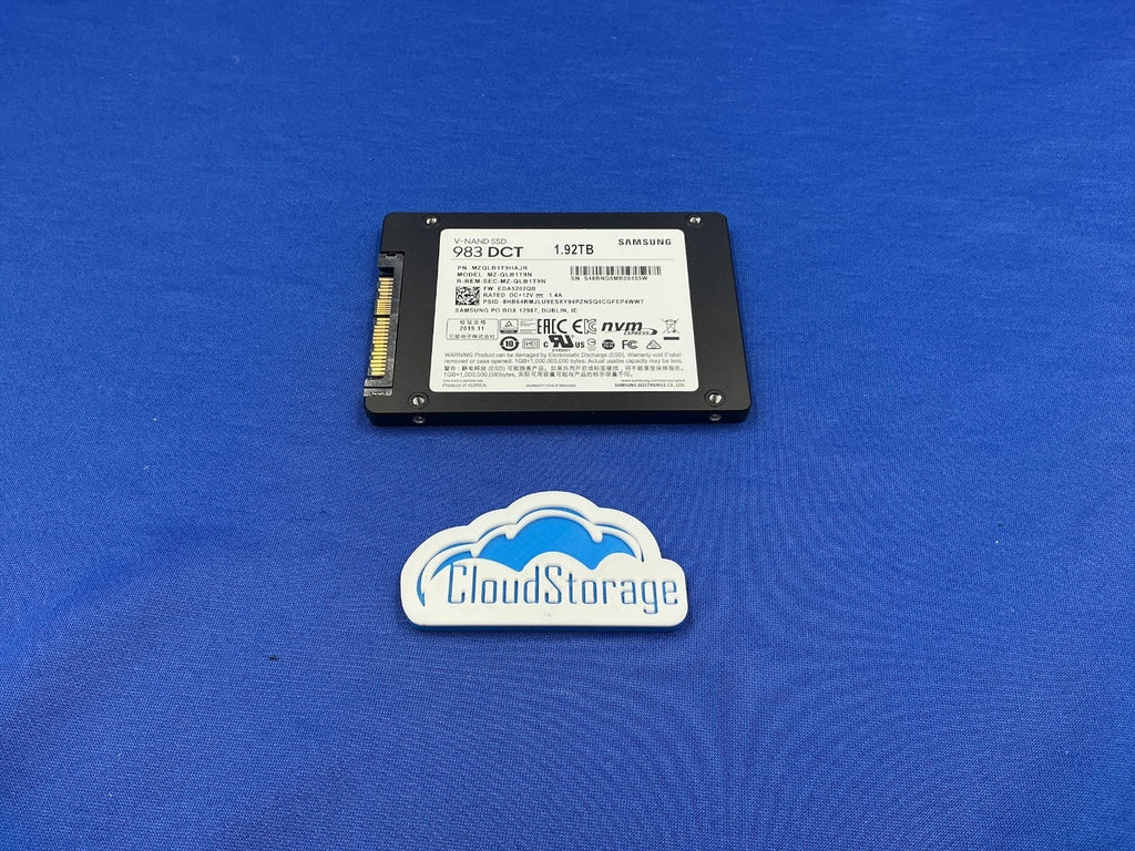Samsung 983 DCT MZ-QLB1T9N 1.92TB U.2 PCIe 3.0 NVMe SSD MZQLB1T9HAJR