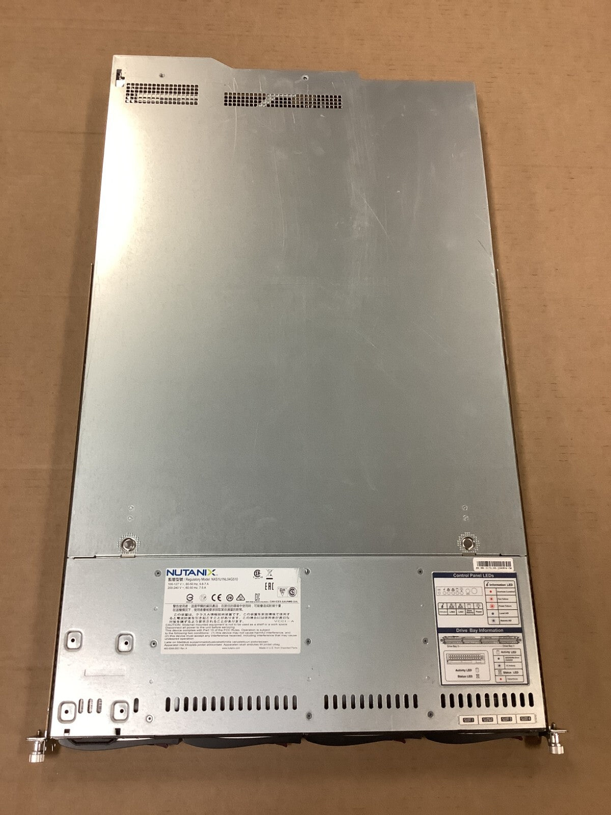Supermicro CSE-819U With MOBO X10DRU-i+-G5-N, NX-3175-G5 CTO 2 Riser cards 2PSU