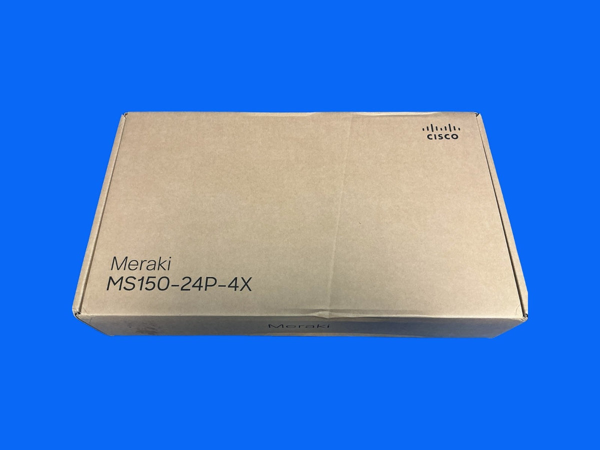MS150-24P-4X Cisco Meraki 24-Port Gigabit PoE+ Switch  SFP+ Uplinks Unclaimed