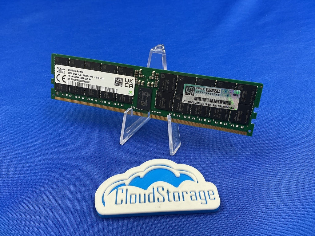 P43333-0A1U HPE 64GB (1X64GB) 2Rx4 PC5-4800B MEMORY P48502-001 P43331-B21