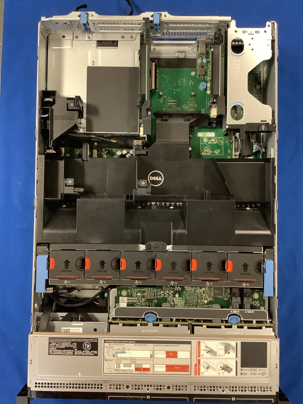Dell EMC VxRail V470F 16 bay 2.5'' CTO Server Chassis 072T6D 1100w PSU Fans