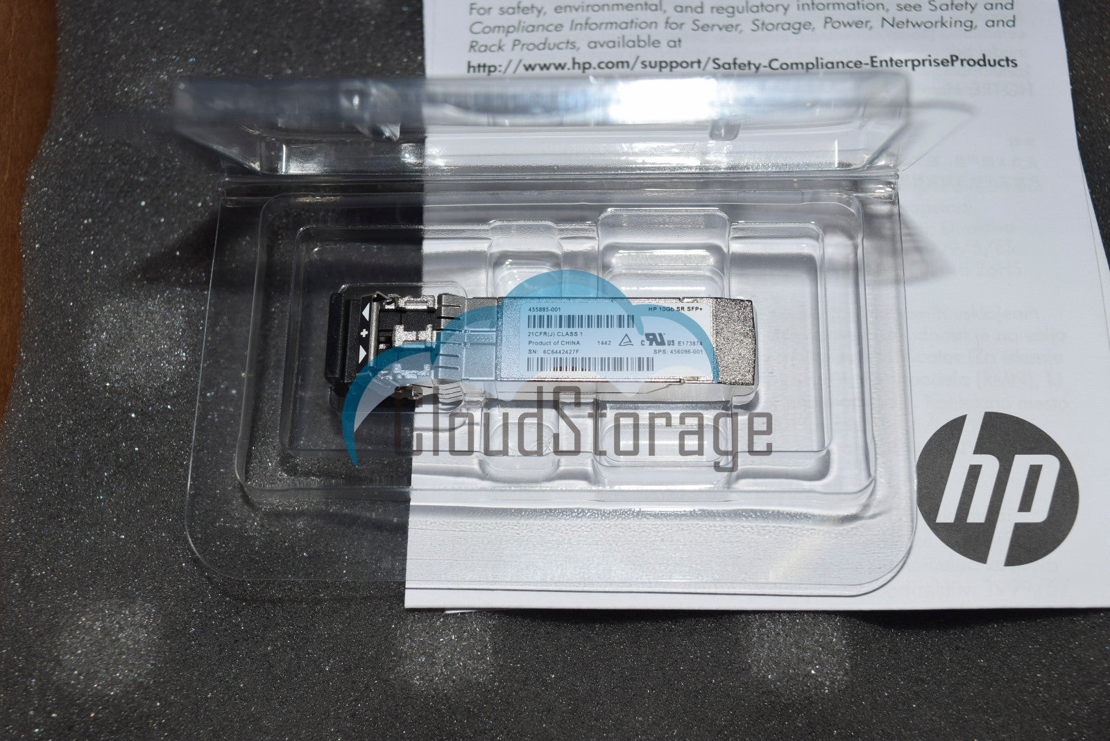 NOB HP 455883-B21 10GbE SR SFP Transceiver BLC 10Gb 455885-001 456096-001