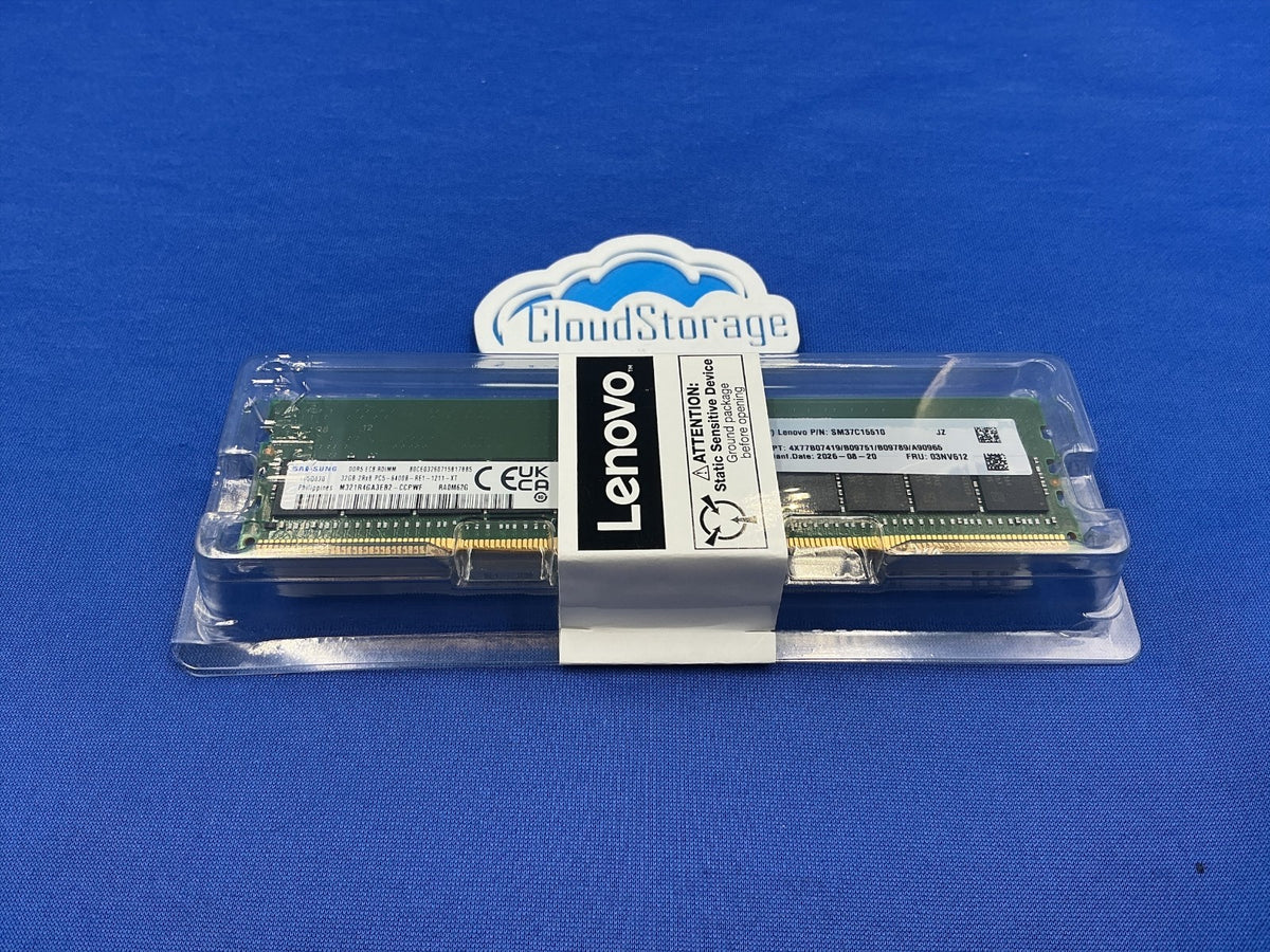 03NV612 LENOVO 32GB (1X32GB) 2Rx8 PC5-6400B RDIMM MEMORY M321R4GA3EB2-CCP