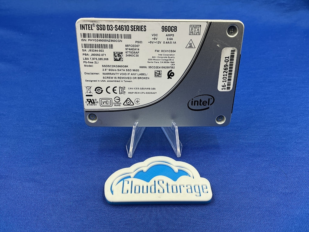 Intel D3-S4610 960GB SATA 6Gb/s SSD 3DWPD SSDSC2KG960G8K
