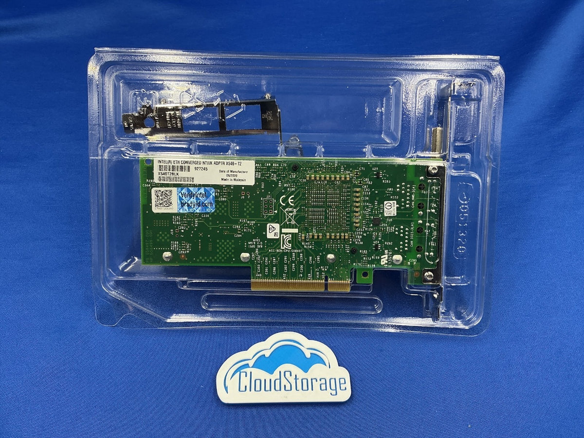 Intel X540-T2 X540T2BLK Dual Port 10GbE RJ45 PCIe x8 Server Network Adapter