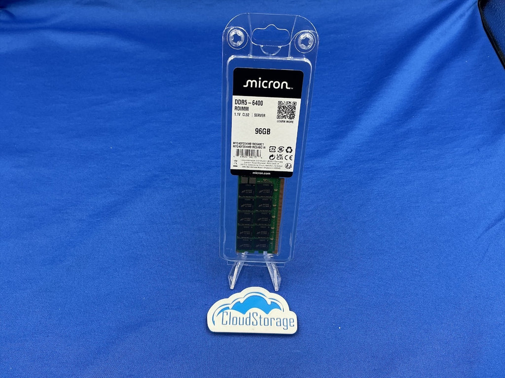 MTC40F204WS1RC64BC1 MICRON 96G (1X96GB) 2RX4 PC5-6400B RDIMM MEMORY