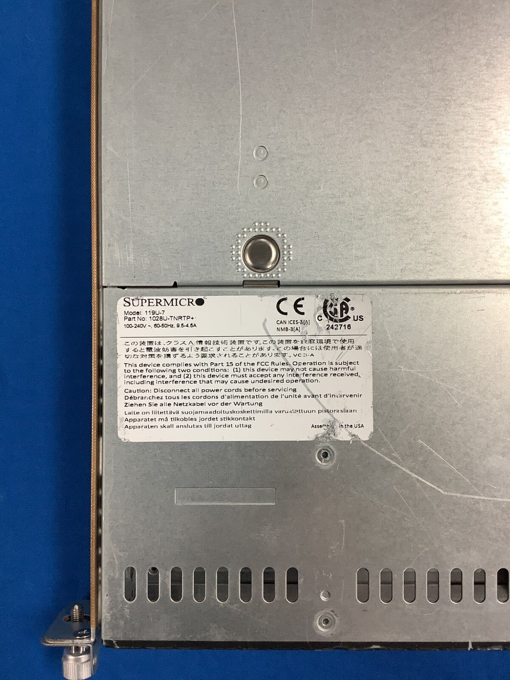 Supermicro SYS-1028U-TNRTP+ 750Wx2 PSU  64GB Internal SSD Fans and cables