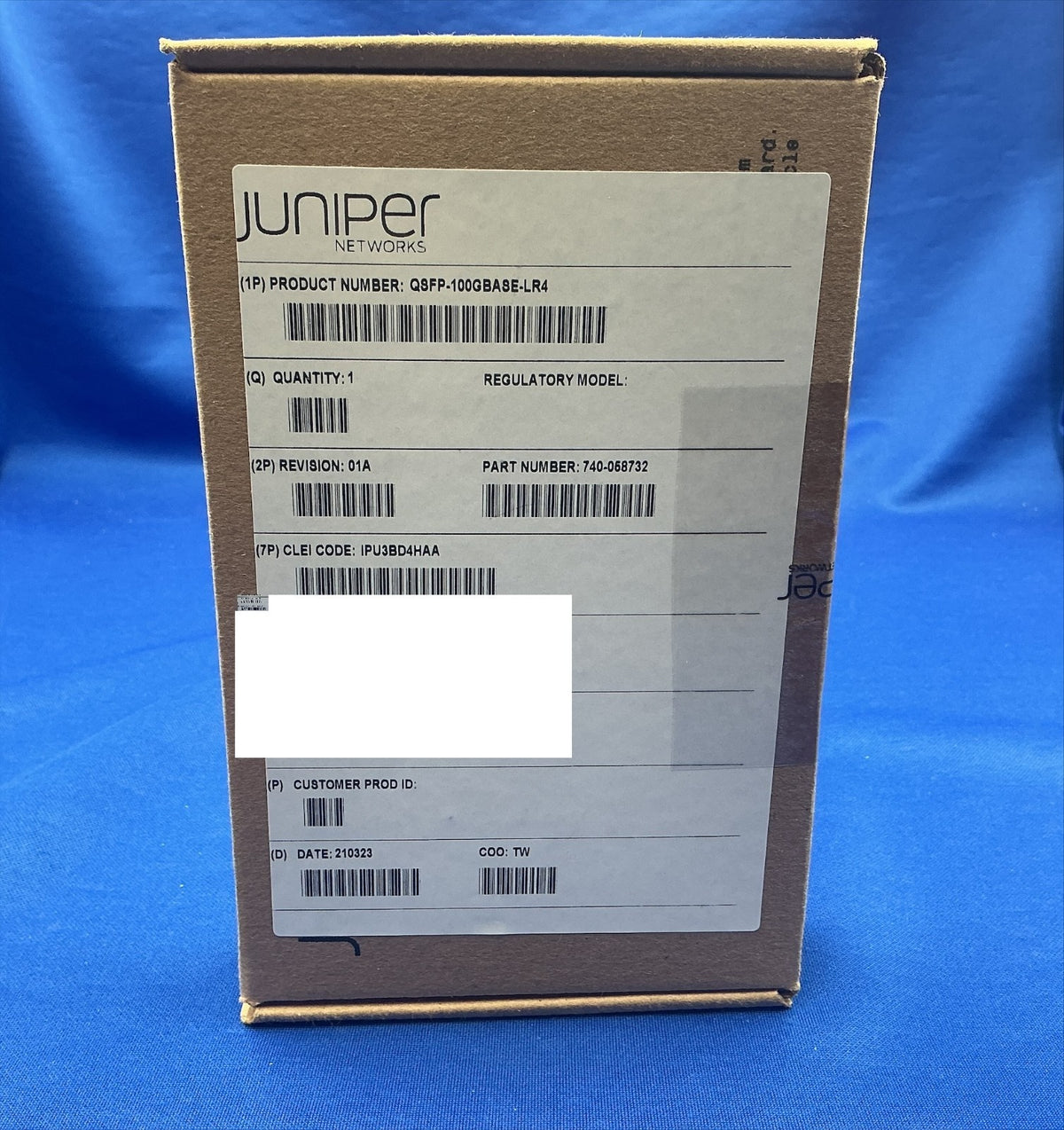 QSFP-100GBASE-LR4 Juniper 740-058732 100GBASE-LR4 1310nm QSFP  transceiver