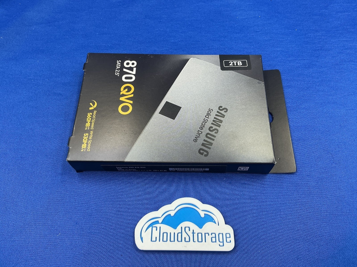 MZ-77Q2T0 Samsung 870 QVO 2TB SATA III 2.5" SSD MZ-77Q2T0B/AM New Retail