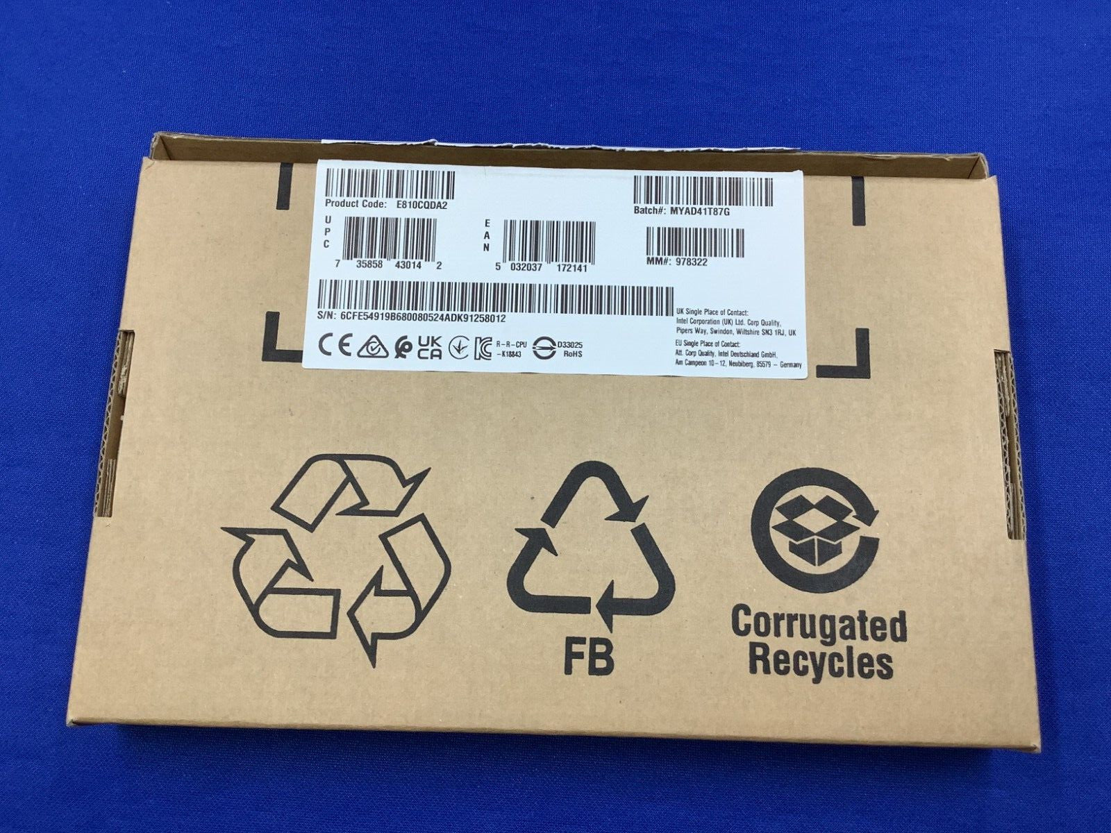 E810-CQDA2 Intel 100GbE 2Port QSFP28 Eth Network Adapter E810CQDA2