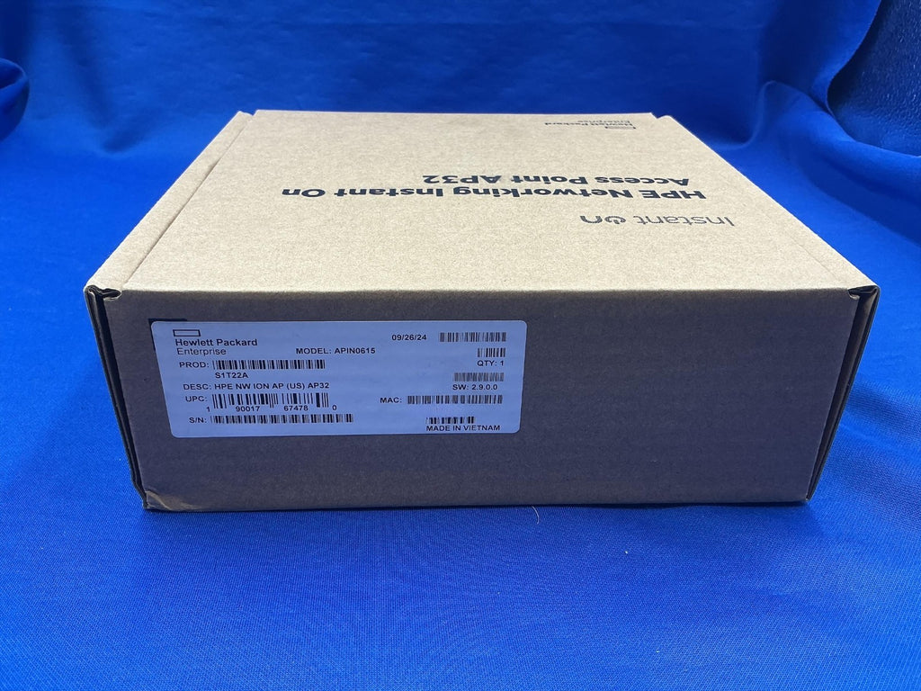 S1T22A HPE Networking Instant On Access Point AP32 2x2 WiFi 6E Indoor Wireless