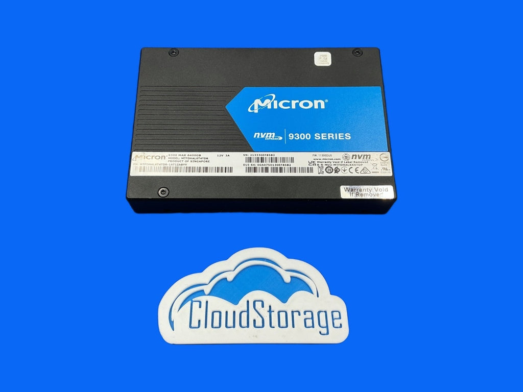 MTFDHAL6T4TDR Micron 9300 Max 6.4TB PCIe NVME U.2 2.5" Internal SSD