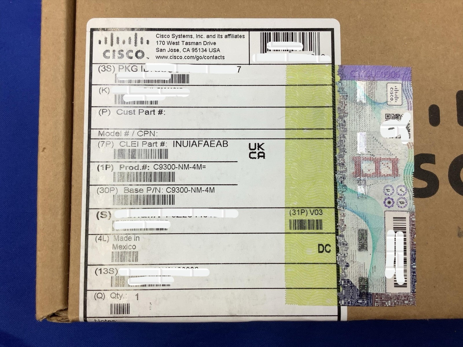 Cisco Catalyst 9300 C9300-NM-4M 4x mGig NEW Network Module