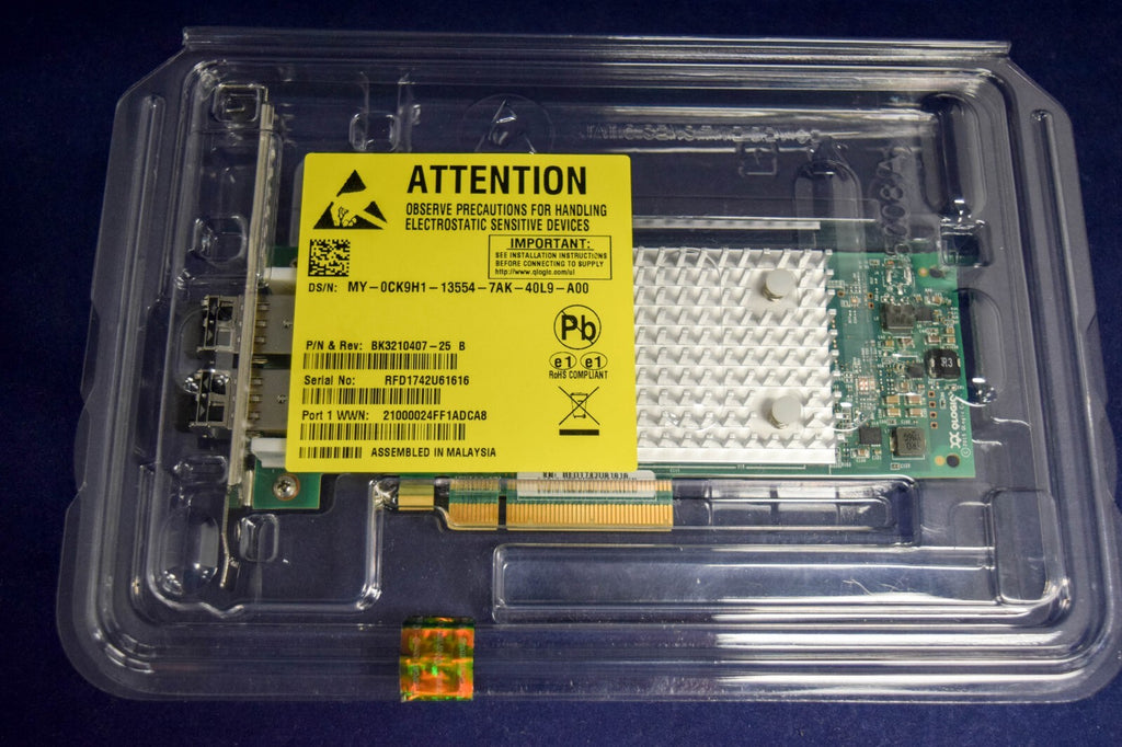QLE2692 QLOGIC/DELL dual port 16 Gbit PCIe 3.0 Host Bus Adapters YCVFG CK9H1