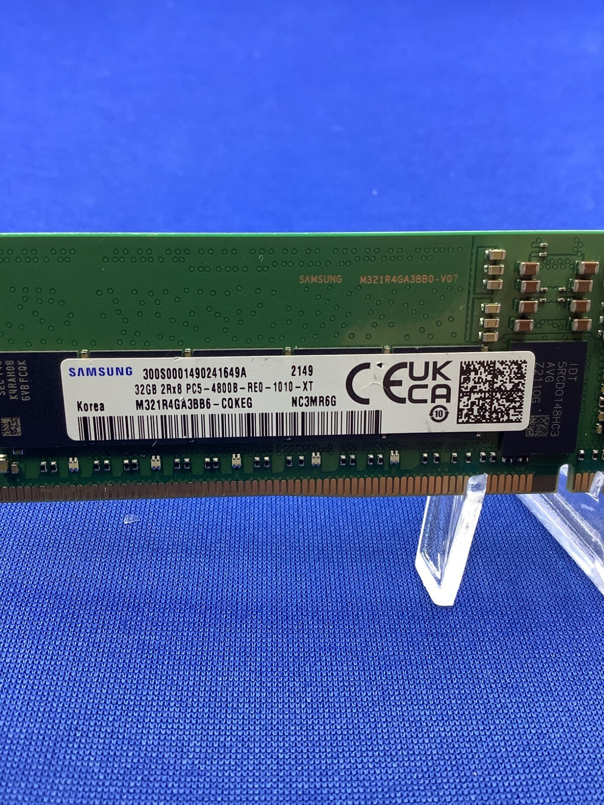 M321R4GA3BB6-CQK SAMSUNG 32G (1X32GB) 2RX8 PC5-4800B RDIMM MEMORY