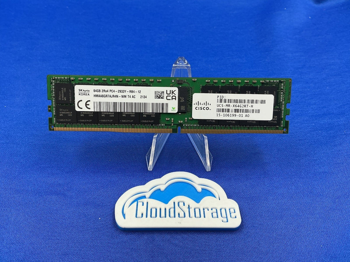 CISCO 64GB DDR4-2933 REGISTERED ECC 2RX4 1.2V RDIMM UCS-MR-X64G2RT-H