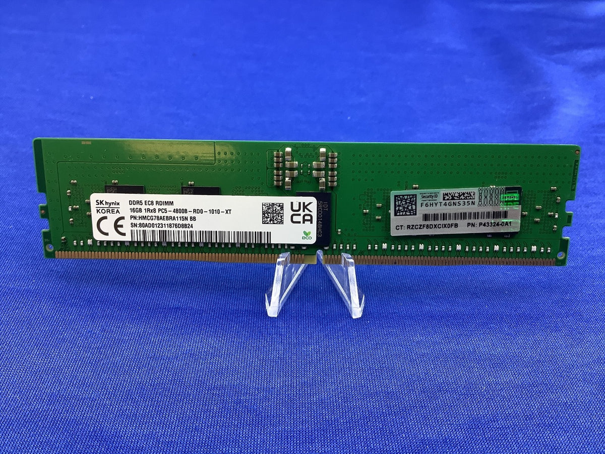P43324-0A1 HPE 16GB (1X16GB) 1RX8 PC5-4800B RDIMM SMART MEMORY