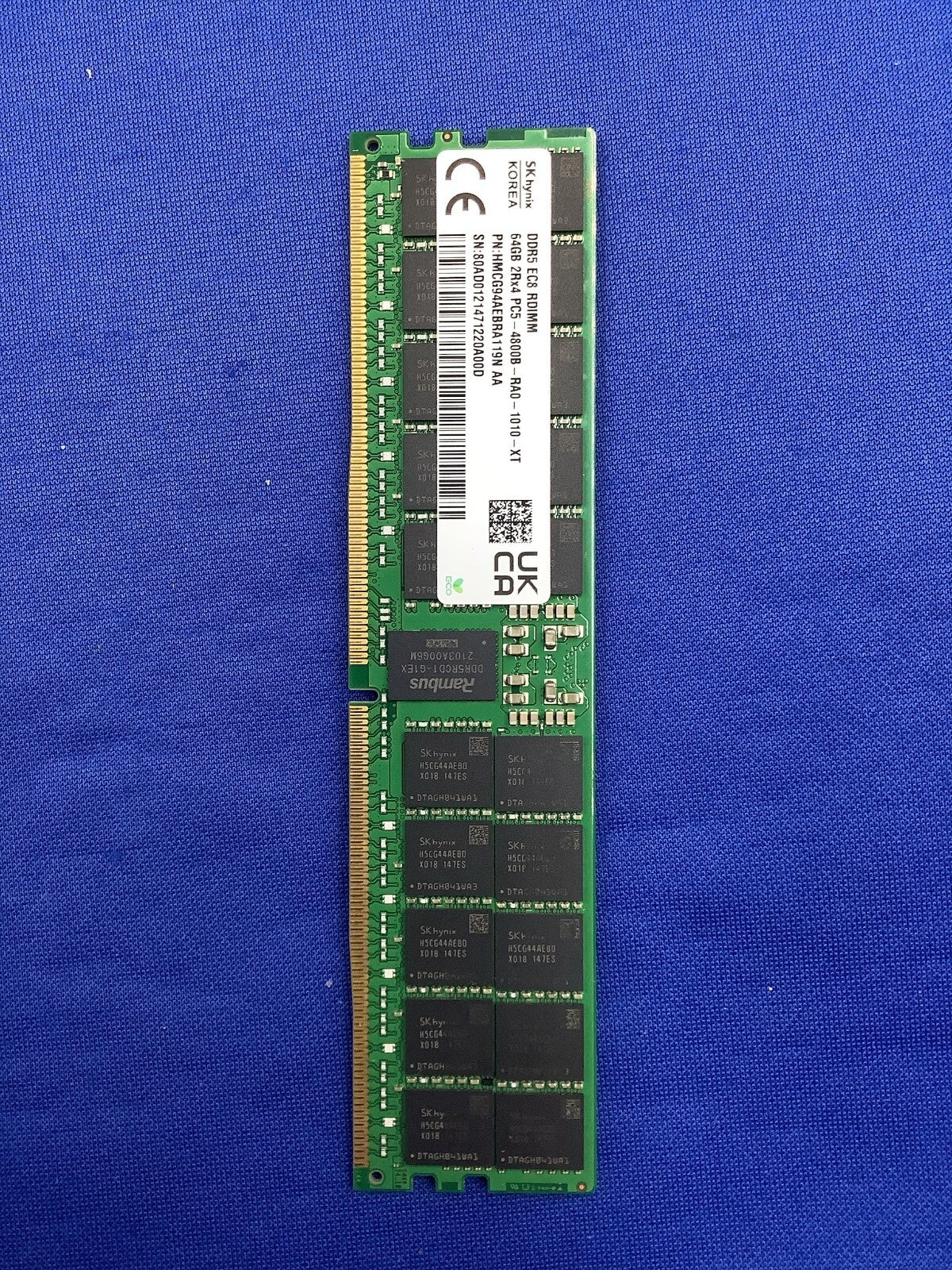 HMCG94AEBRA119N HYNIX 64G (1X64GB) 2RX4 PC5-4800B RDIMM MEMORY