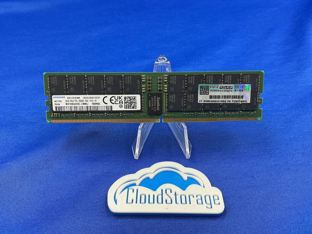 P53627-0A1U HPE 64GB (1X 64GB) 2RX4 PC5-5600B DDR5 RDIMM Smart Memory
