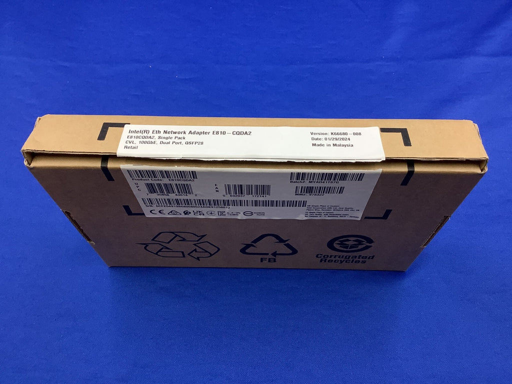 E810-CQDA2 Intel 100GbE 2Port QSFP28 Eth Network Adapter E810CQDA2