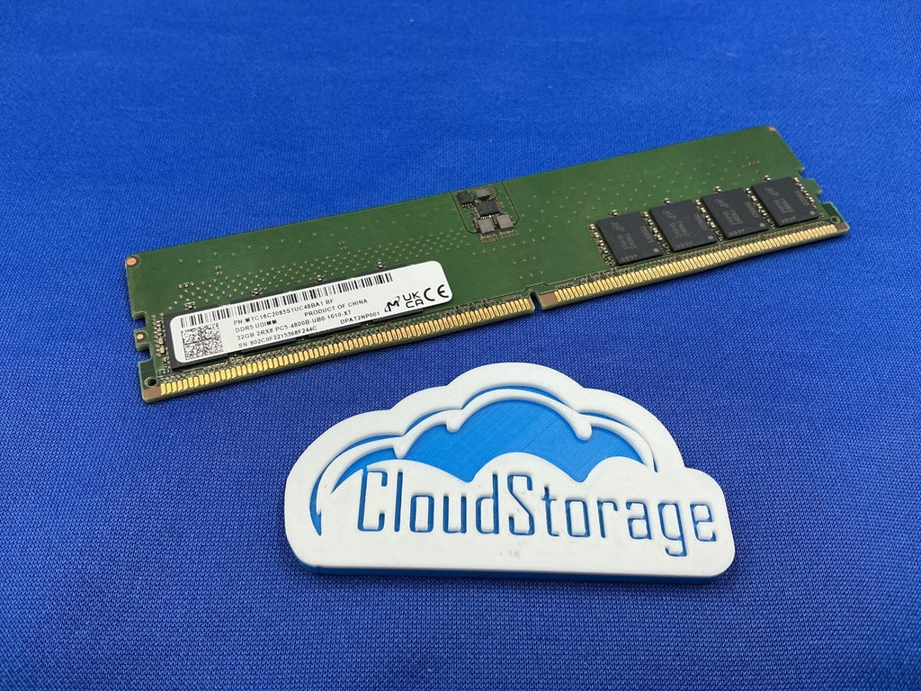 MTC16C2085S1UC48BA1 MICRON 32GB (1X32GB) 2RX8 PC5-4800B UDIMM Desktop MEMORY