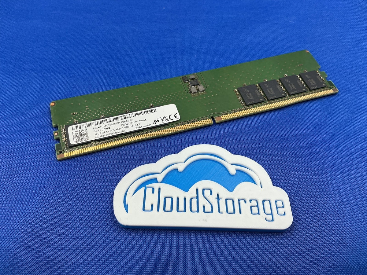 MTC16C2085S1UC48BA1 MICRON 32GB (1X32GB) 2RX8 PC5-4800B UDIMM Desktop MEMORY