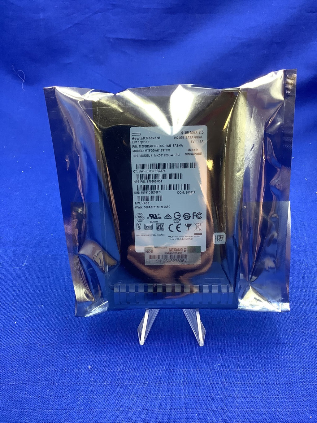 875478-B21 HPE 1.92TB SATA 6G MIXED USE SFF SC SSD 875867-001