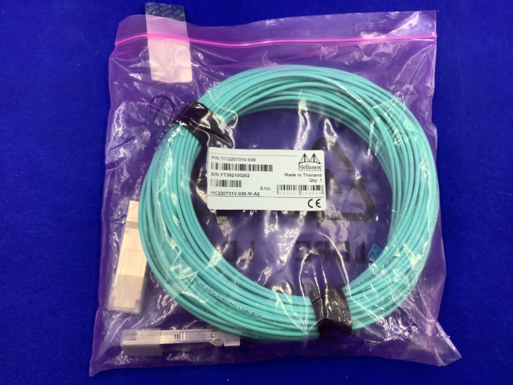 MC220731V-030 Mellanox AOC Cable VPI 56Gb/s QSFP 30m
