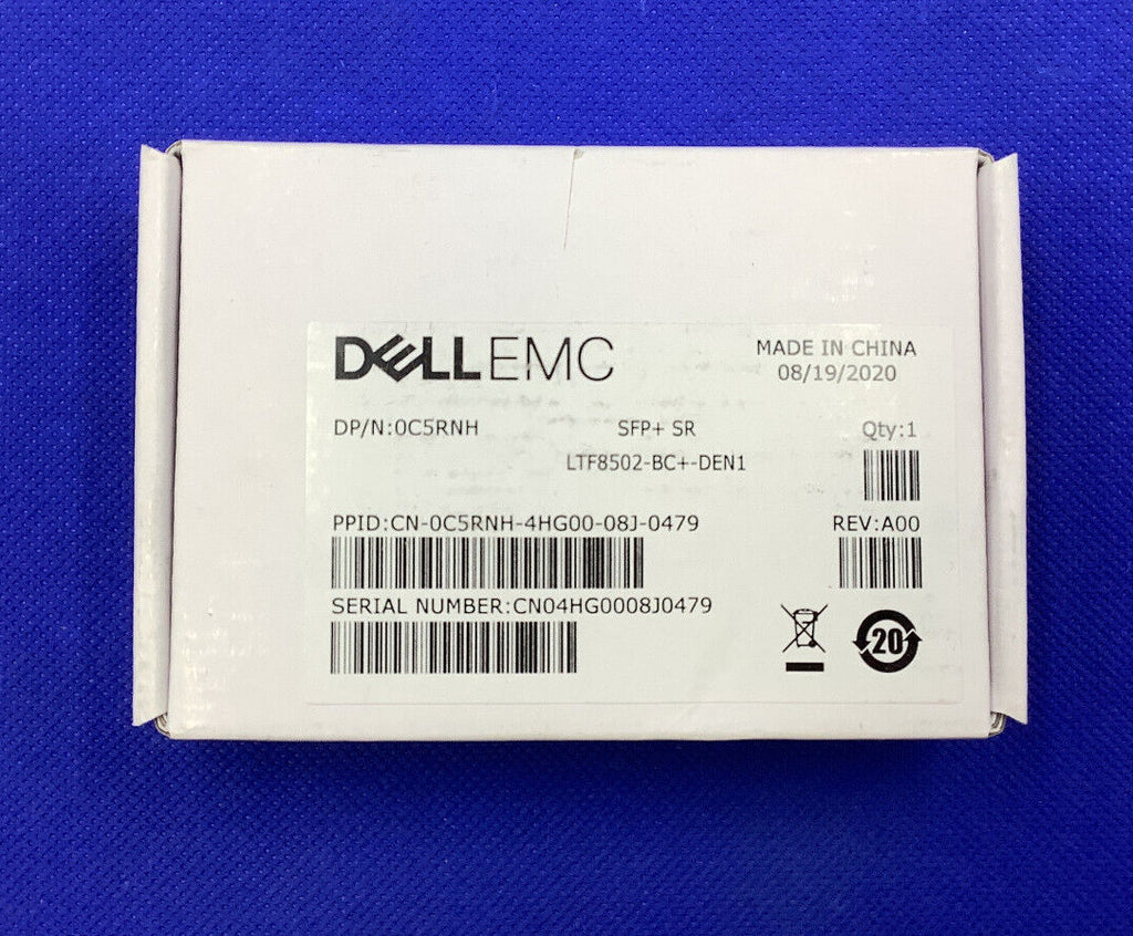 F/S C5RNH Dell 10GBase-SR SFP+ Optical Transceiver EMC 0C5RNH