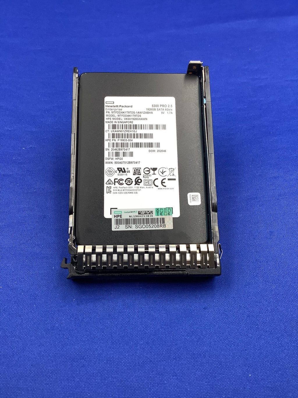 P19941-B21 HPE 1.92TB SATA 6G READ INTENSIVE SFF SC  SSD P21083-001