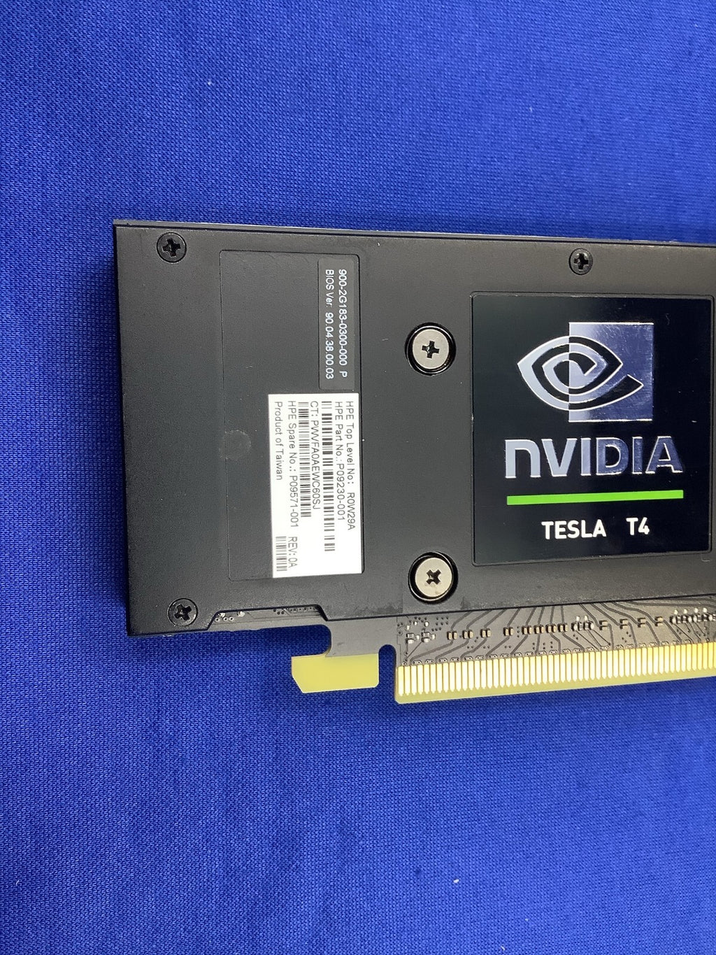 P17819-B21 HP NVIDIA Tesla T4 16GB GDDR6 GPU Graphics P09571-001 R0W29A