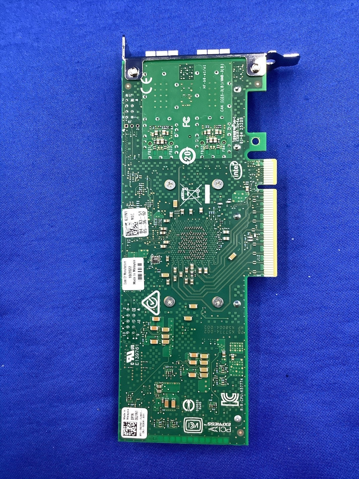 E810-XXVDA2 DELL Intel 25GbE Intel® Ethernet Network Adapter E810 CD16M 6J1N1