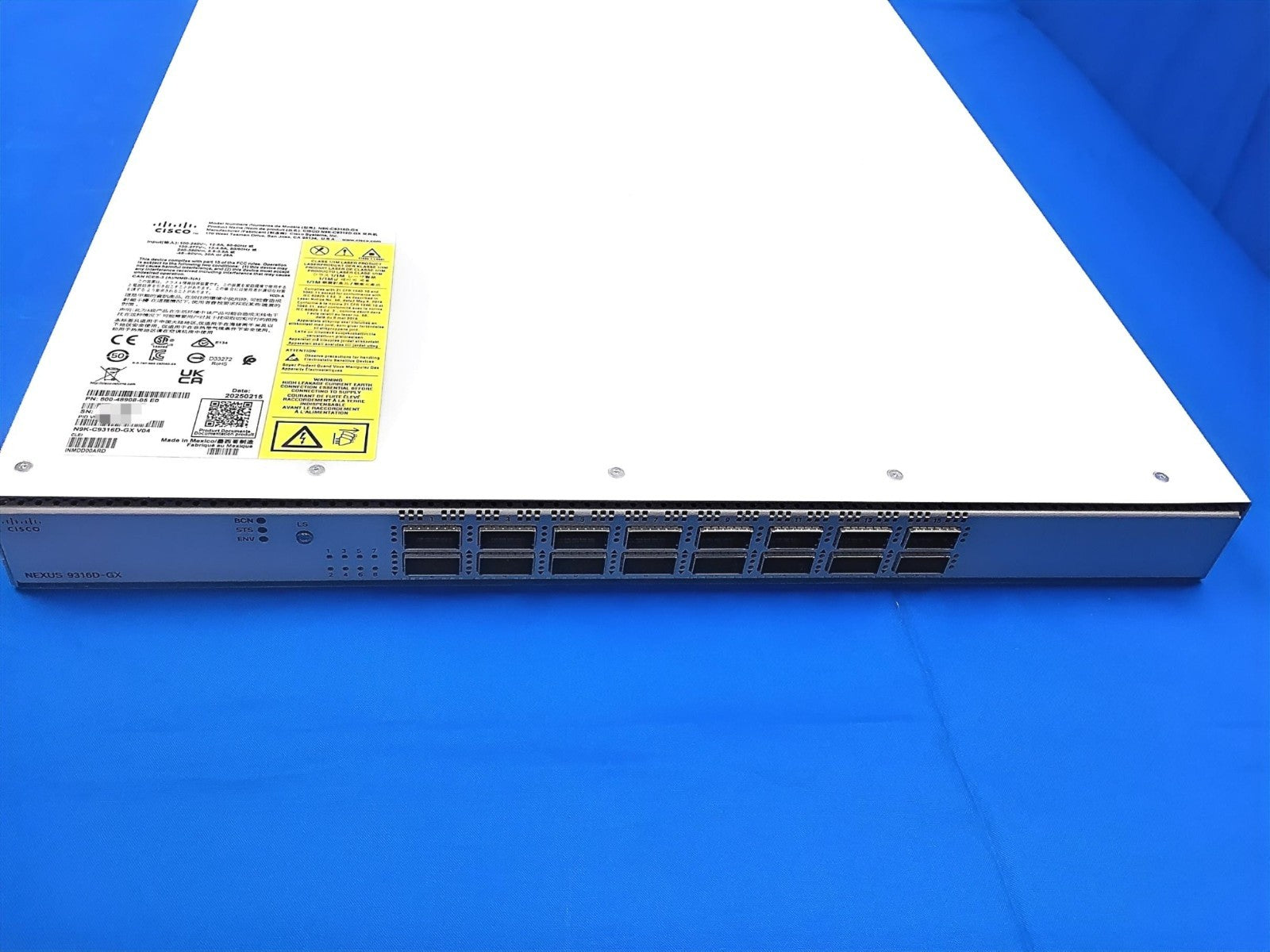 N9K-C9316D-GX Cisco Nexus 9300-GX 16-Port 400G Ethernet Switch