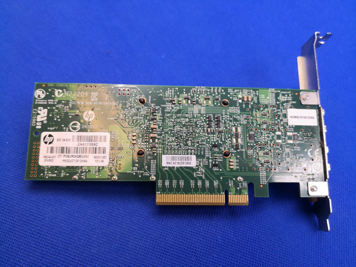 Both brackets  HP 652503-B21 530SFP+ 10GB 2P ADAPTER 656244-001 652501-001