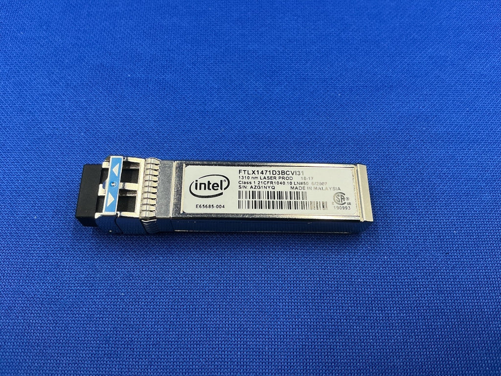 E10GSFPLR Original Intel 10G LR Ethernet SFP+ 1310nm 10km Optic FTLX1471D3BCVI31