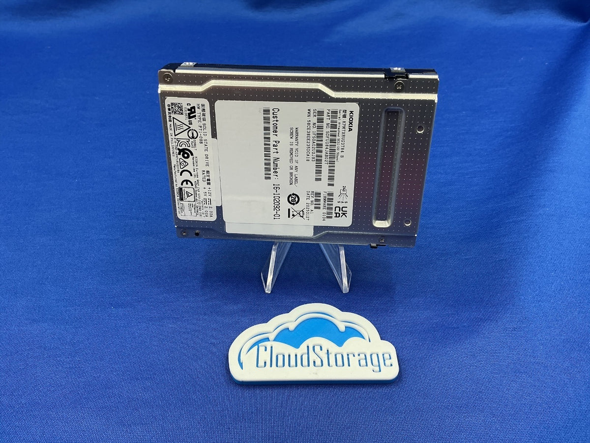 KPM7XRUG3T84 KIOXIA 3.84TB SAS 24Gb/s Read Intensive 2.5" SSD SDFU084JAB02T
