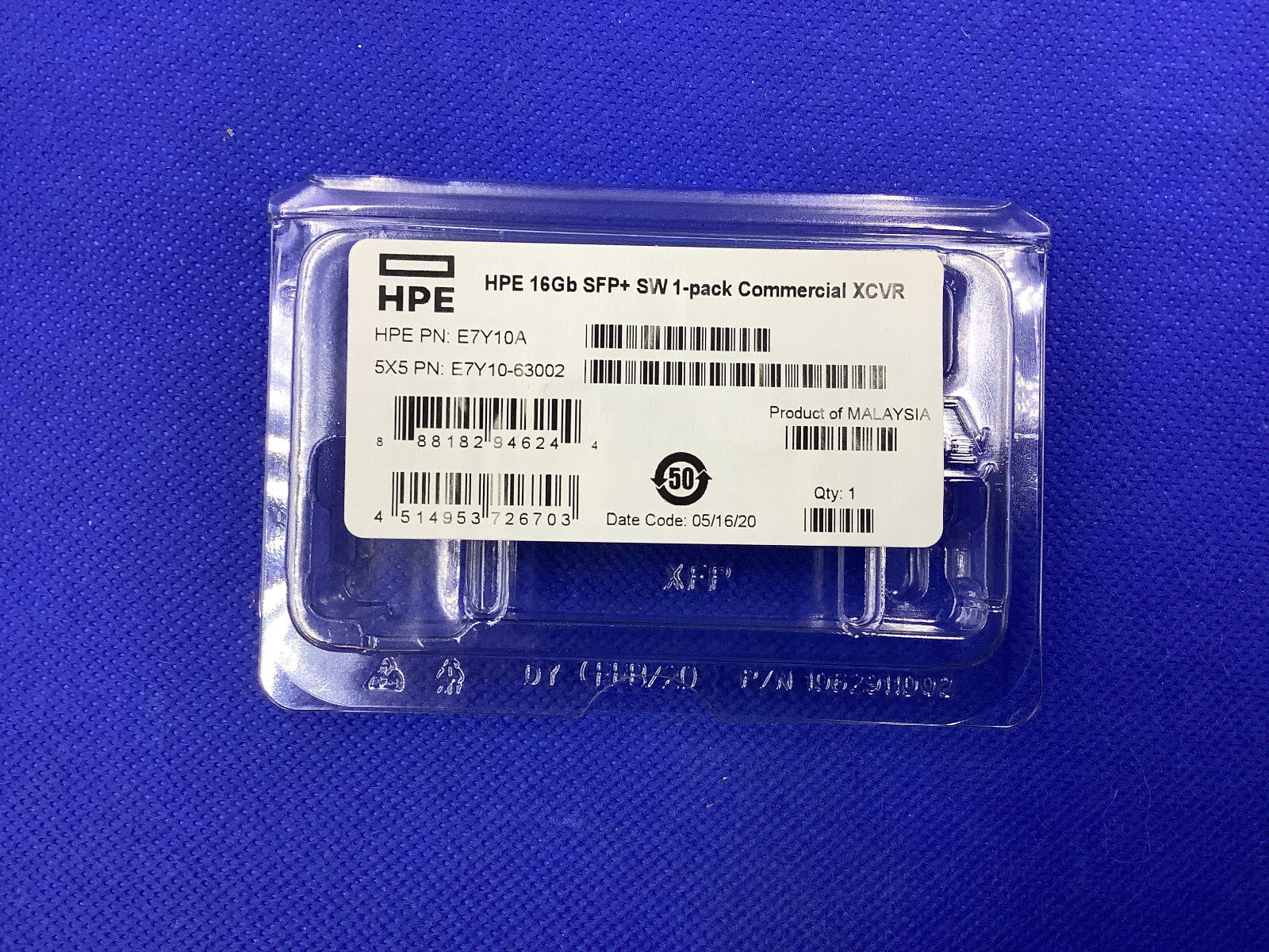 NEW E7Y10A HP 16Gb SFP+ short wave SW XCVR-C transceiver 793444-001 680540-001