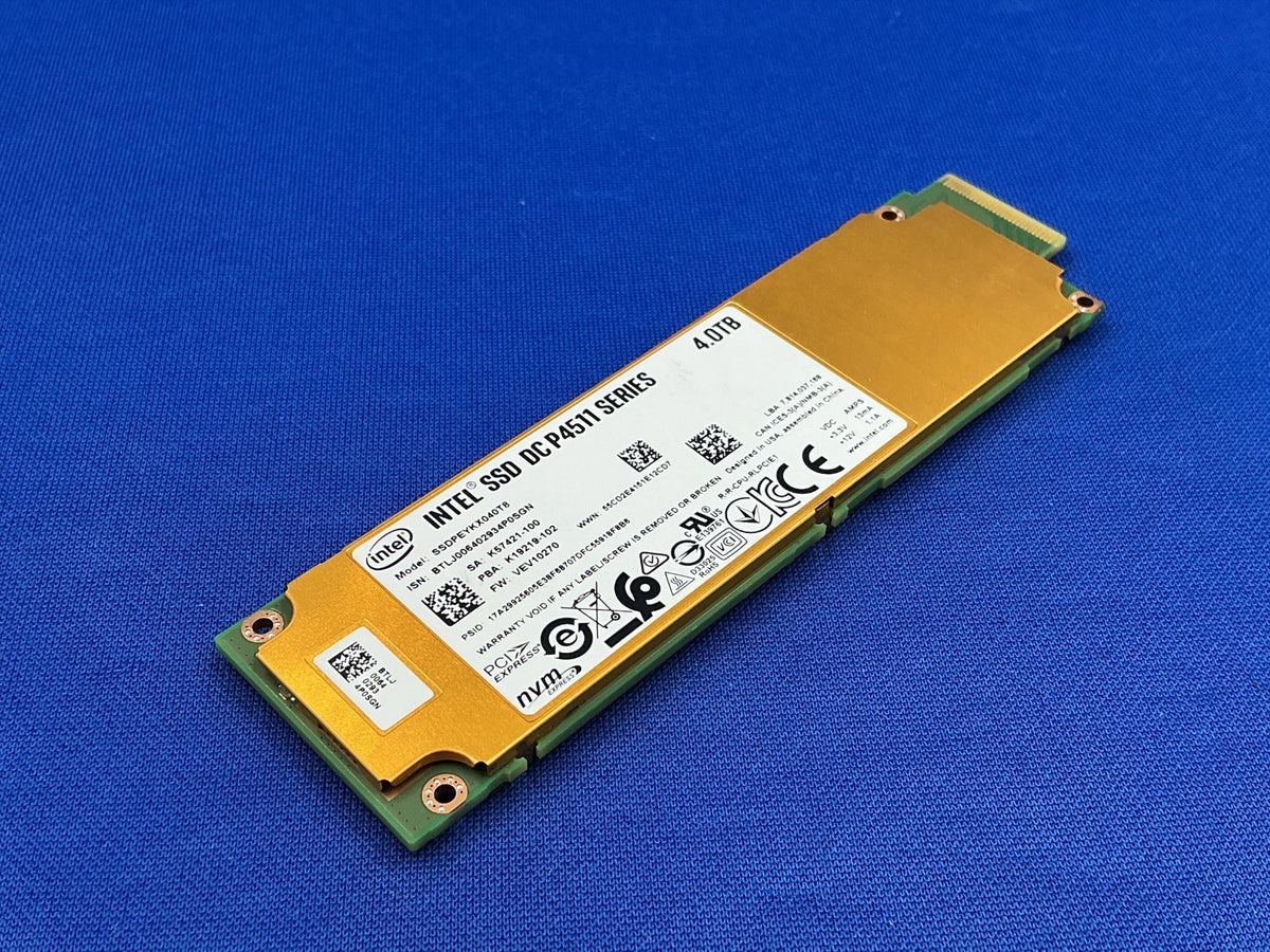 SSDPEYKX040T8 Intel DC P4511 4TB NVMe PCIe 3.1 x4 EDSFF E1.S TLC 5.9m SSD