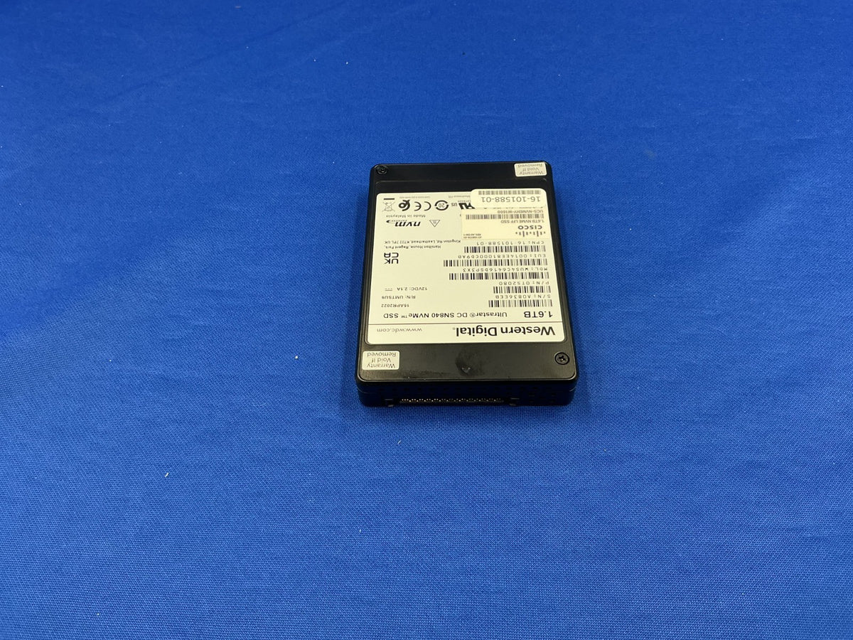 WUS4C6416DSP3X3 Cisco WD Ultrastar DC SN840 1.6TB PCIe NVMe 2.5in SSD
